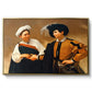 The Fortune Teller (Capitoline Version), c. 1599 by Caravaggio in a gold floater framed canvas wall art display.