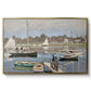 The Basin at Argenteuil, 1874 by Claude Monet in a gold floater framed canvas wall art display.