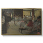 The Dance Class, c. 1873 by Edgar Degas in a gold floater framed canvas wall art display.
