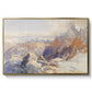 Col du Géant, 1903 by Edward Theodore Compton in a gold floater framed canvas wall art display.