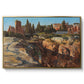 Palatine in Rome, c. 1921 by Edward Theodore Compton in a gold floater framed canvas wall art display.