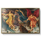 The Storm Spirits, 1900 by Evelyn De Morgan in a gold floater framed canvas wall art display.