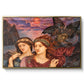 The Vision, 1914 by Evelyn De Morgan in a gold floater framed canvas wall art display.