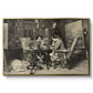 The Chess Players, 1858 by Ernest Meissonier in a gold floater framed canvas wall art display.