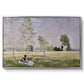 Summer (L'ete), 1874 by Claude Monet in a silver floater framed canvas wall art display.