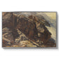 High Mountain Study, c. 1870 by Edward Theodore Compton in a silver floater framed canvas wall art display.