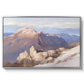 Hoher Göll from Watzmann-Hocheck, 1919 by Edward Theodore Compton in a silver floater framed canvas wall art display.