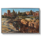 Palatine in Rome, c. 1921 by Edward Theodore Compton in a silver floater framed canvas wall art display.