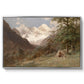 Landscape in the Caucasus, c. 1921 by Edward Theodore Compton in a silver floater framed canvas wall art display.