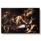 The Martyrdom of Saint Matthew, 1599-1600 by Caravaggio in a walnut floater framed canvas wall art display.