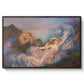 Twilight, 1914 by Evelyn De Morgan in a walnut floater framed canvas wall art display.