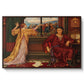 The Gilded Cage, c. 1901-1902 by Evelyn De Morgan in a walnut floater framed canvas wall art display.