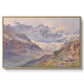 Odenwinklkees with the Johannisberg, 1902 by Edward Theodore Compton in a natural wood floater framed canvas wall art display.