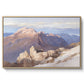 Hoher Göll from Watzmann-Hocheck, 1919 by Edward Theodore Compton in a natural wood floater framed canvas wall art display.
