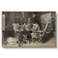 The Chess Players, 1858 by Ernest Meissonier in a natural wood floater framed canvas wall art display.