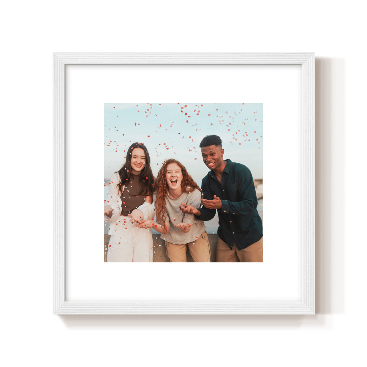 Custom Photo Frame Big border white