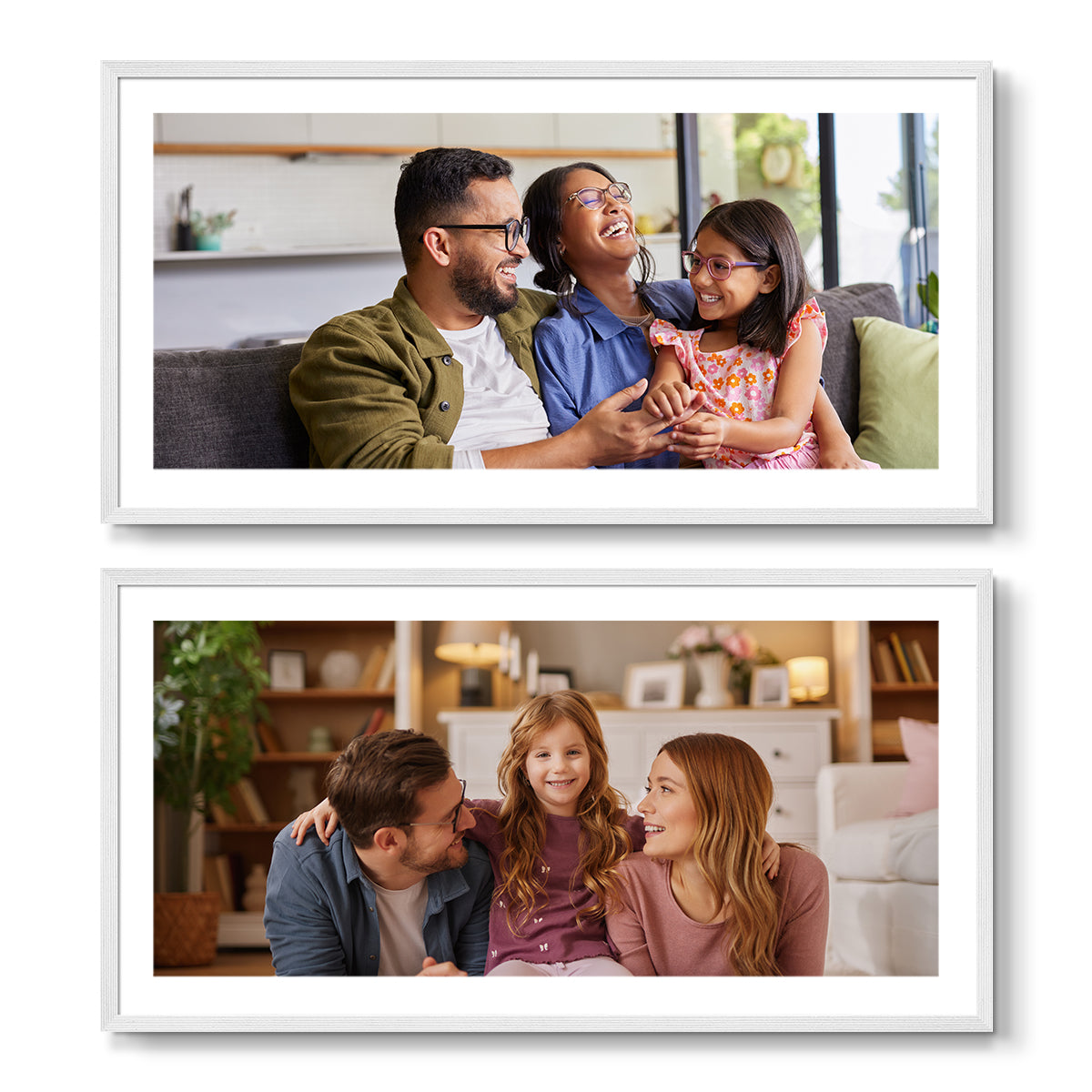Set of 2 Restickable Custom Framed Photos - 24" x 12"