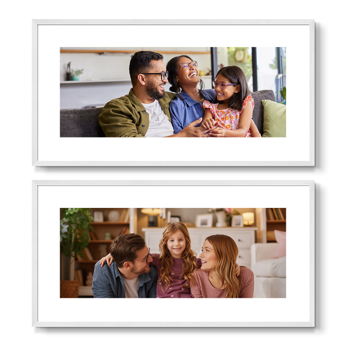 Set of 2 Restickable Custom Framed Photos - 24" x 12"