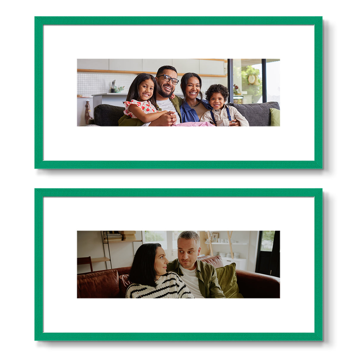 Set of 2 Restickable Custom Framed Photos - 16" x 8"