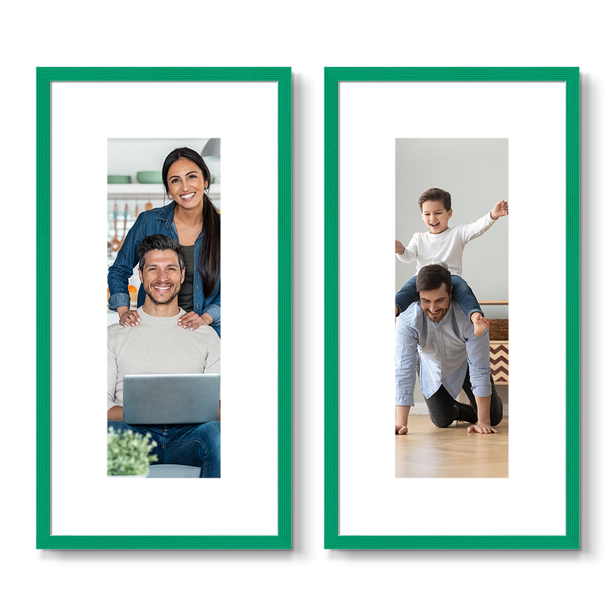 Set of 2 Restickable Custom Framed Photos - 8" x 16"