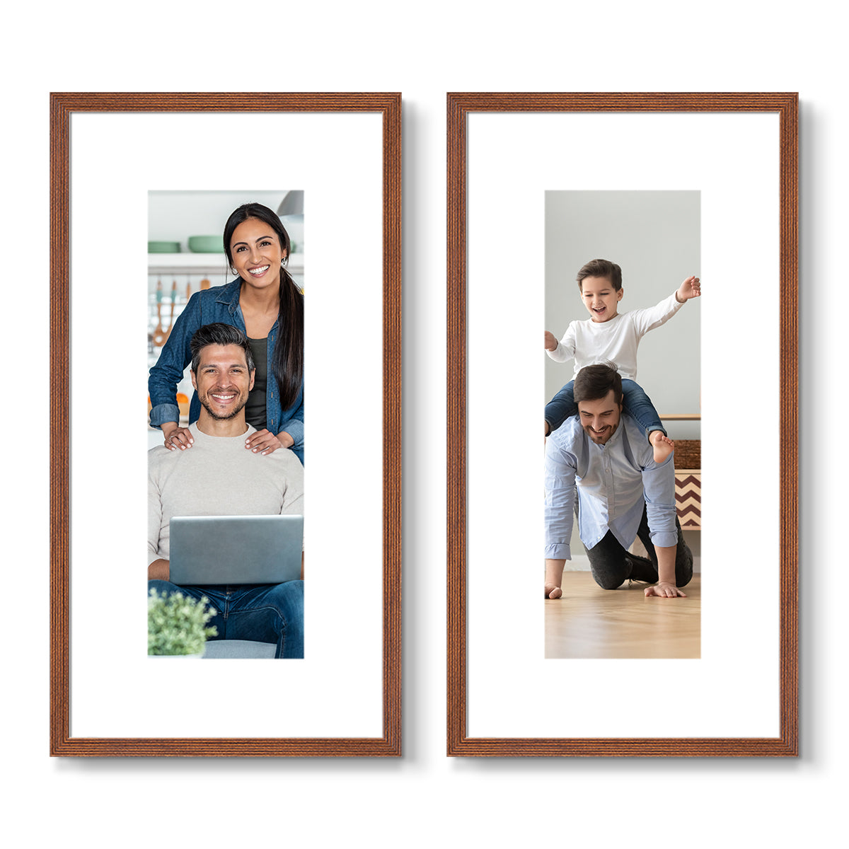 Set of 2 Restickable Custom Framed Photos - 8" x 16"