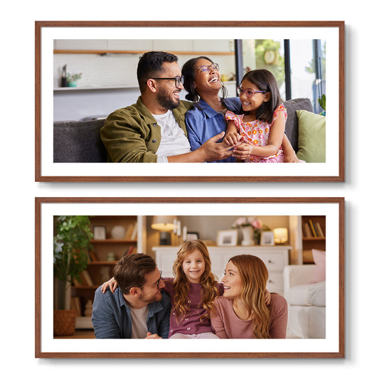 Set of 2 Restickable Custom Framed Photos - 24" x 12"
