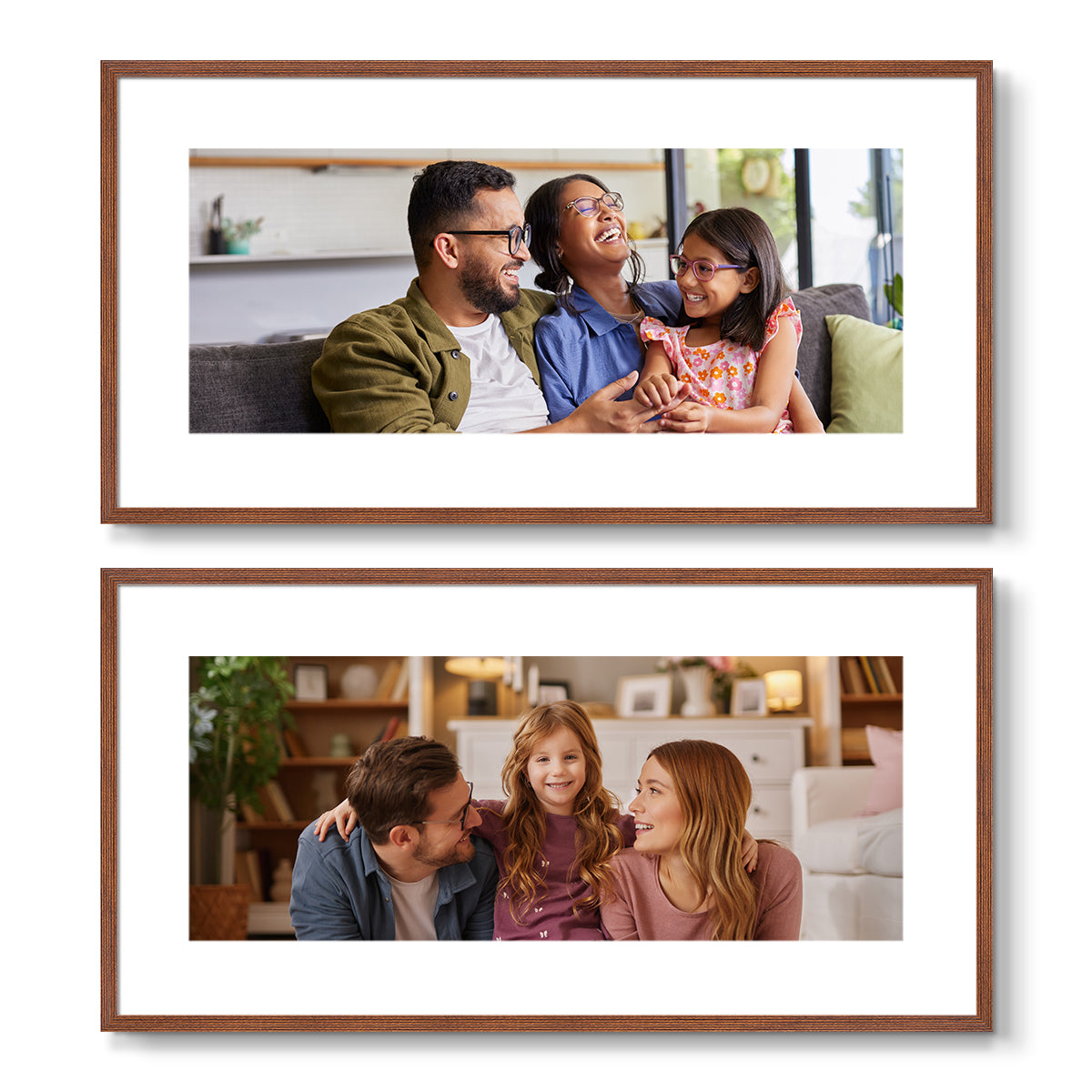 Set of 2 Restickable Custom Framed Photos - 24" x 12"