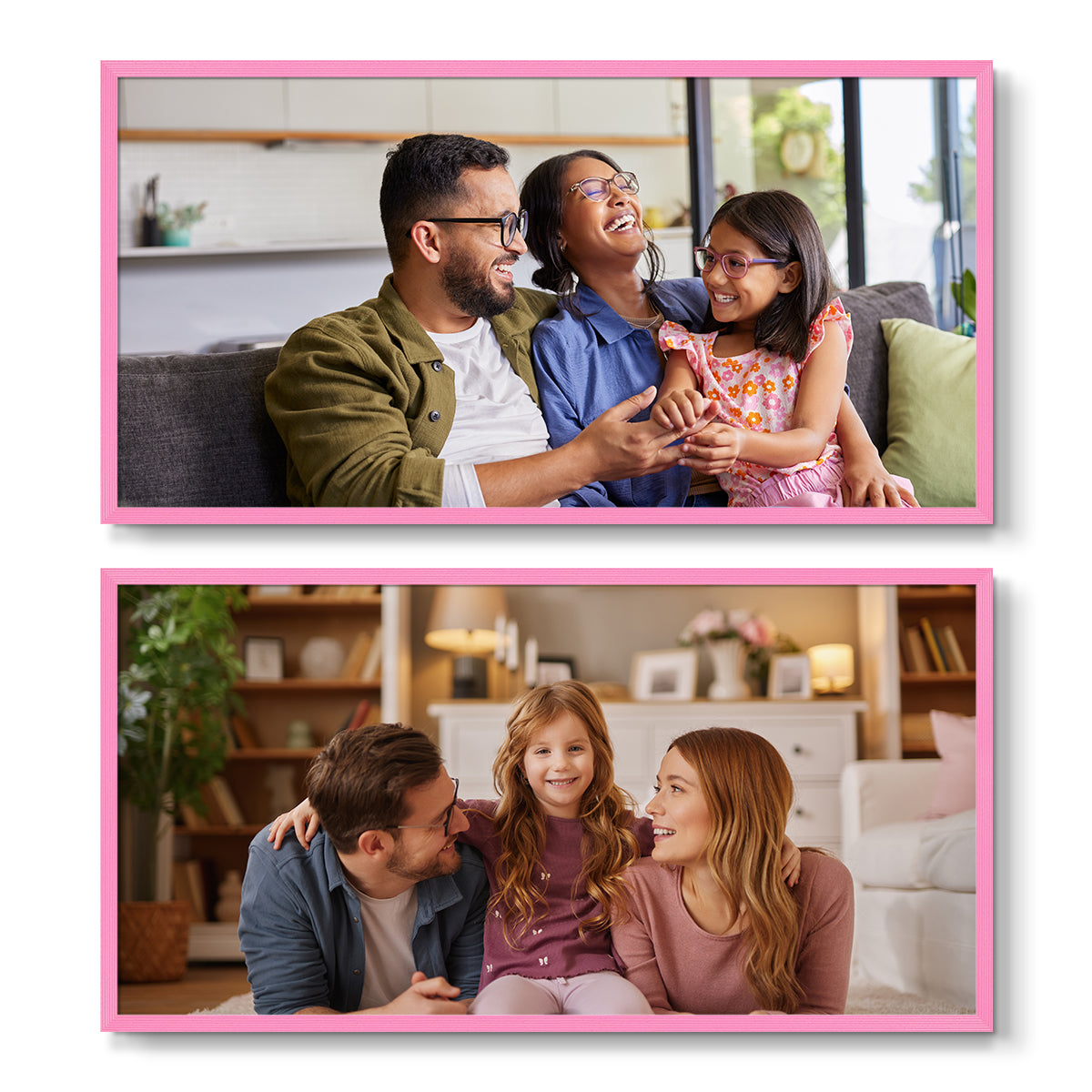 Set of 2 Restickable Custom Framed Photos - 24" x 12"