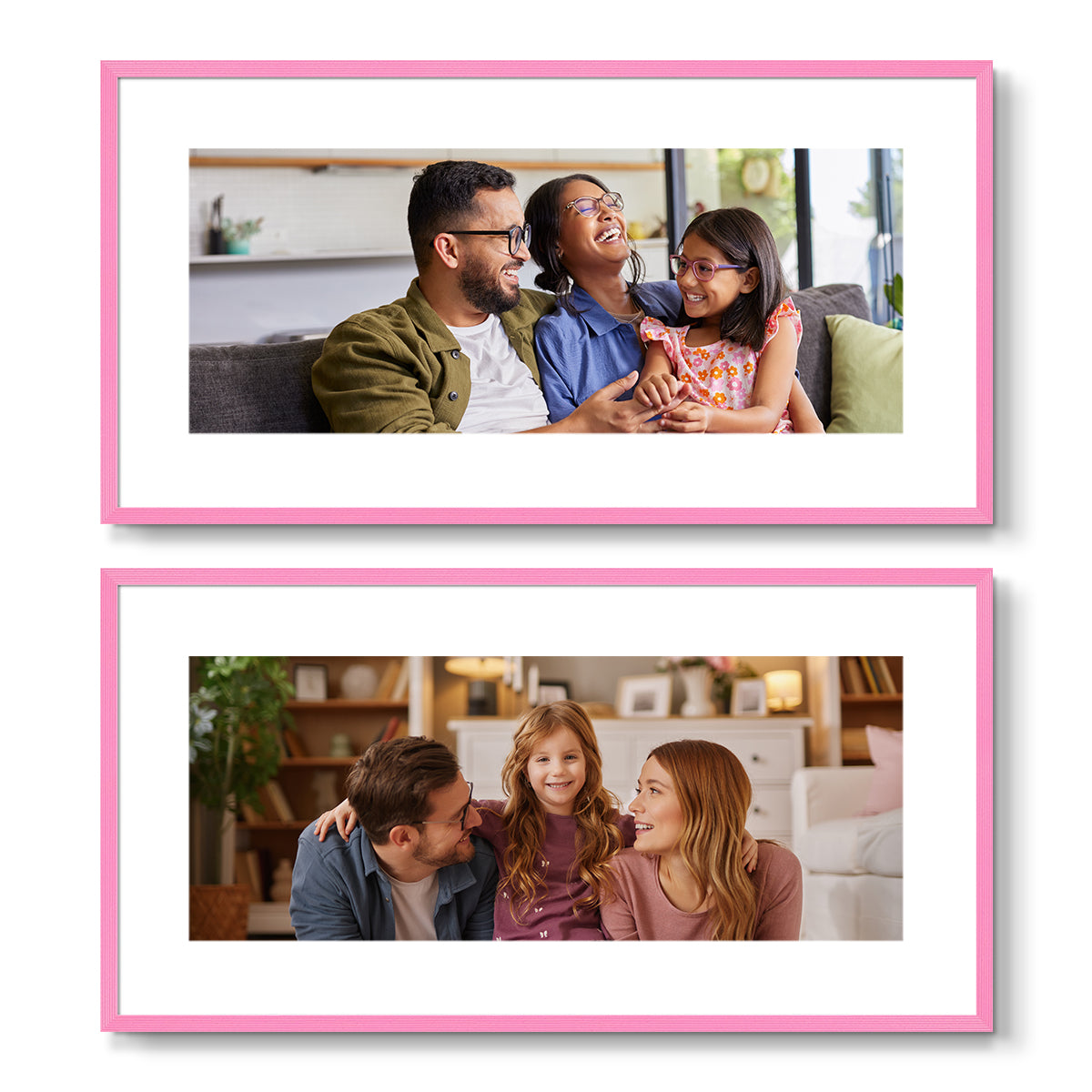 Set of 2 Restickable Custom Framed Photos - 24" x 12"