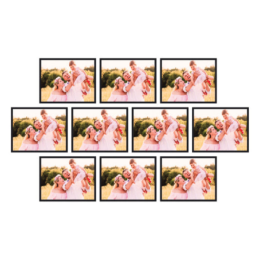 Set of 10 Restickable Custom Framed Photos - 14" x 11"