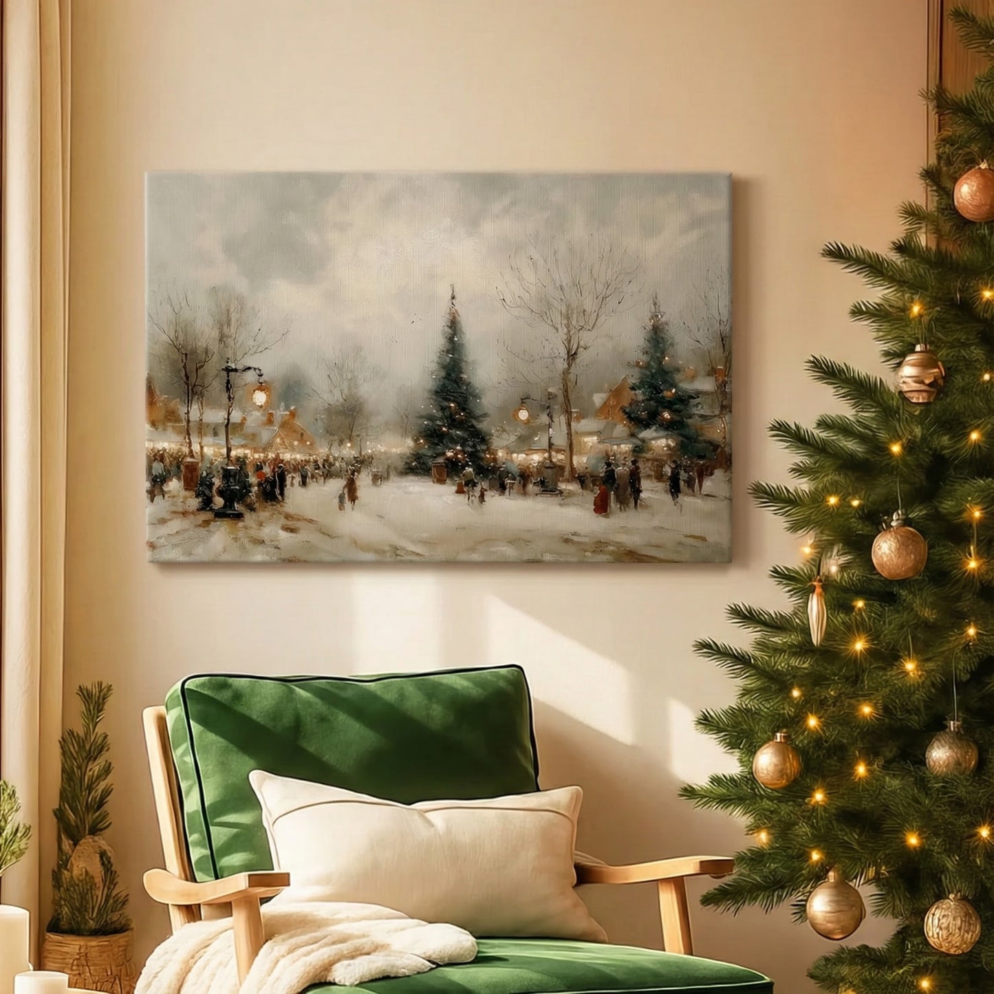 Honeyed Fir at Midnight - Canvas Art Print