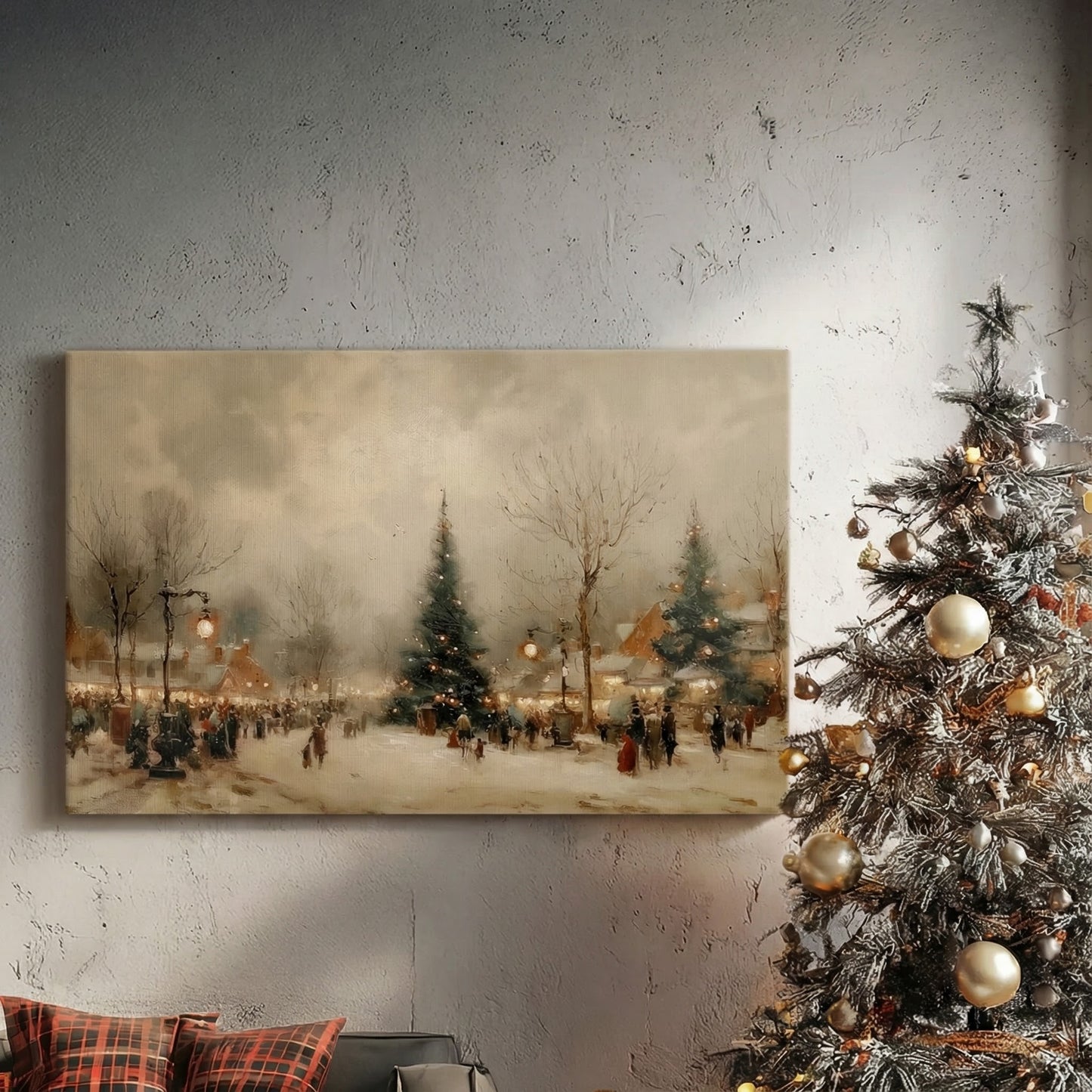 Honeyed Fir at Midnight - Canvas Art Print