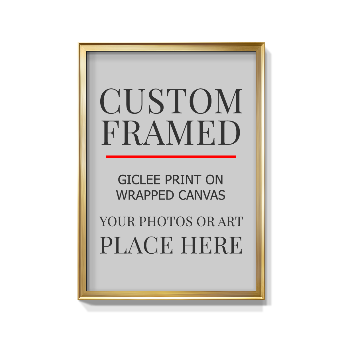 Modern Custom Framed Canvas