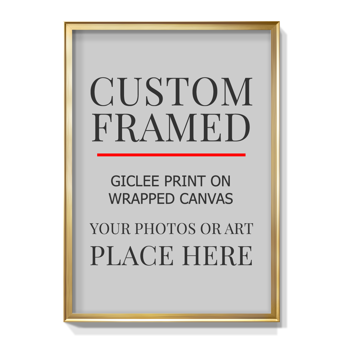 Modern Custom Framed Canvas