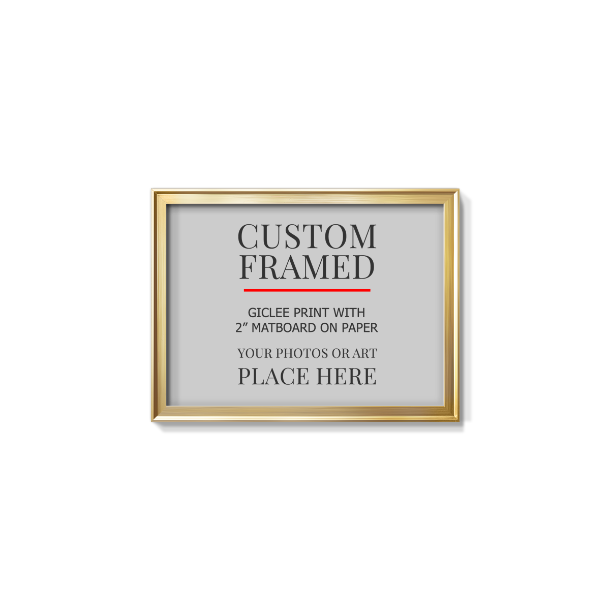 Modern Custom Framed Canvas