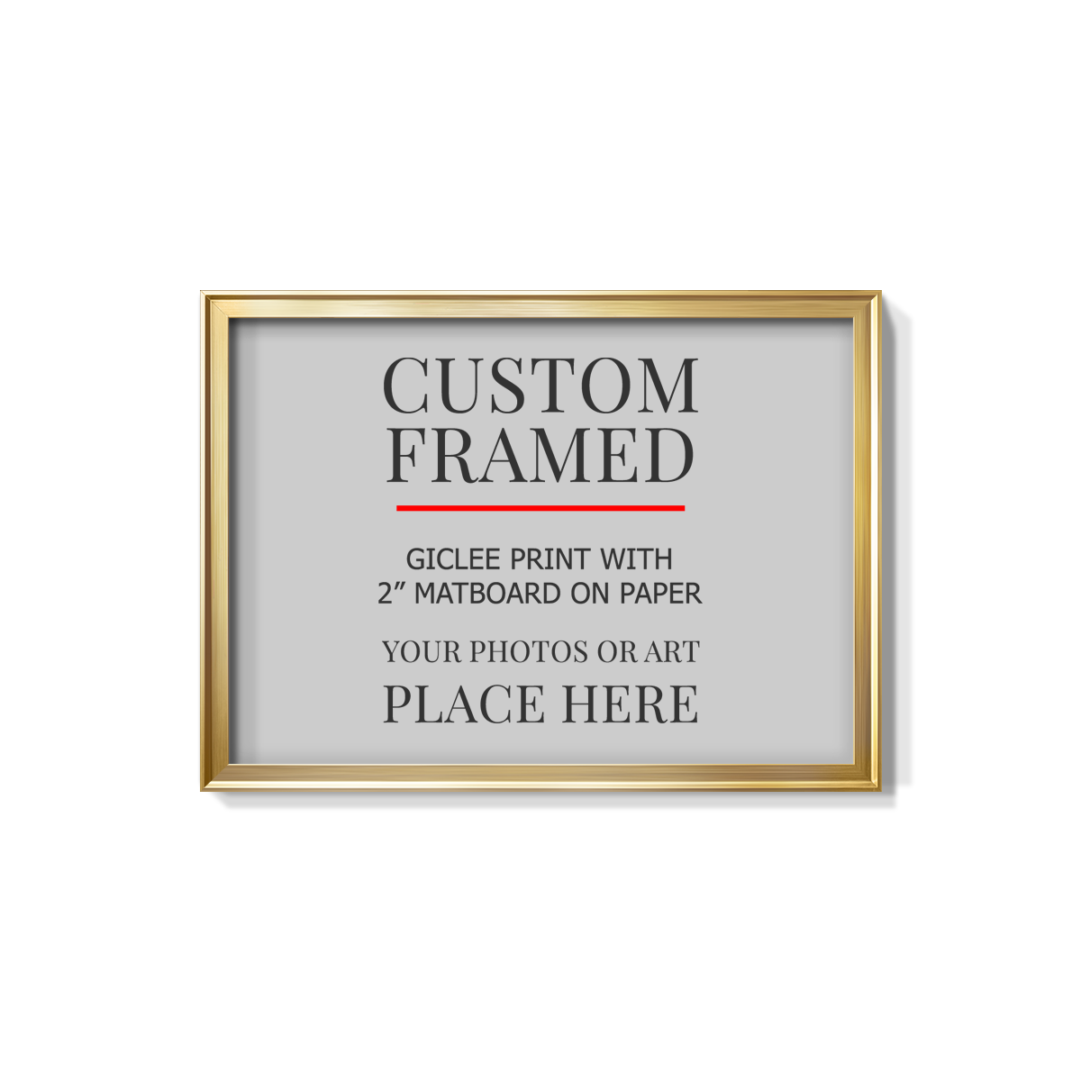 Modern Custom Framed Canvas