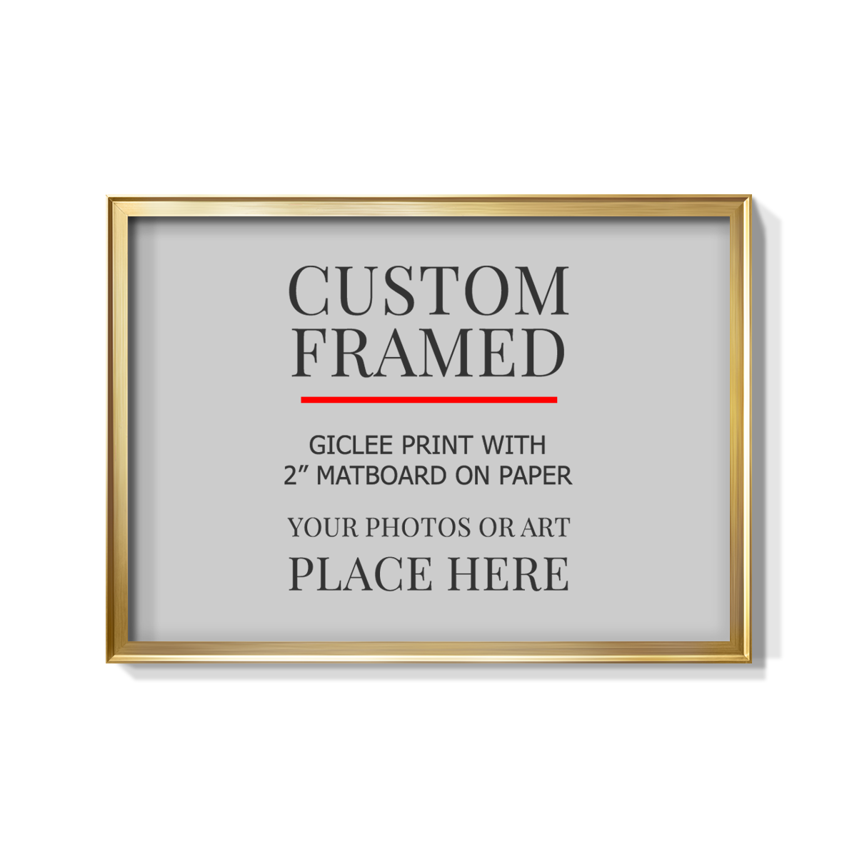 Modern Custom Framed Canvas