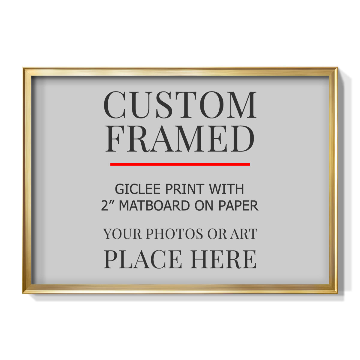 Modern Custom Framed Canvas