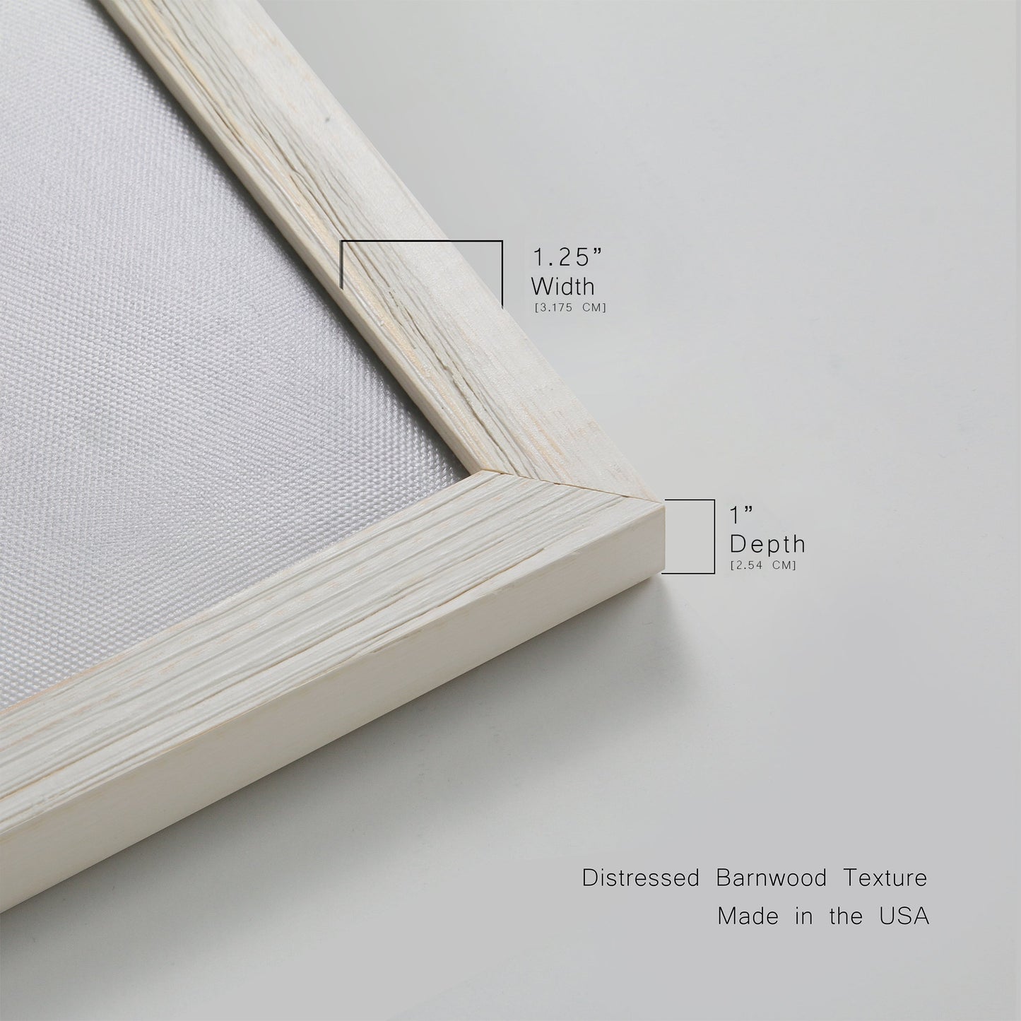 Fashion Floral Silhouette II - Barnwood Framed Canvas Print