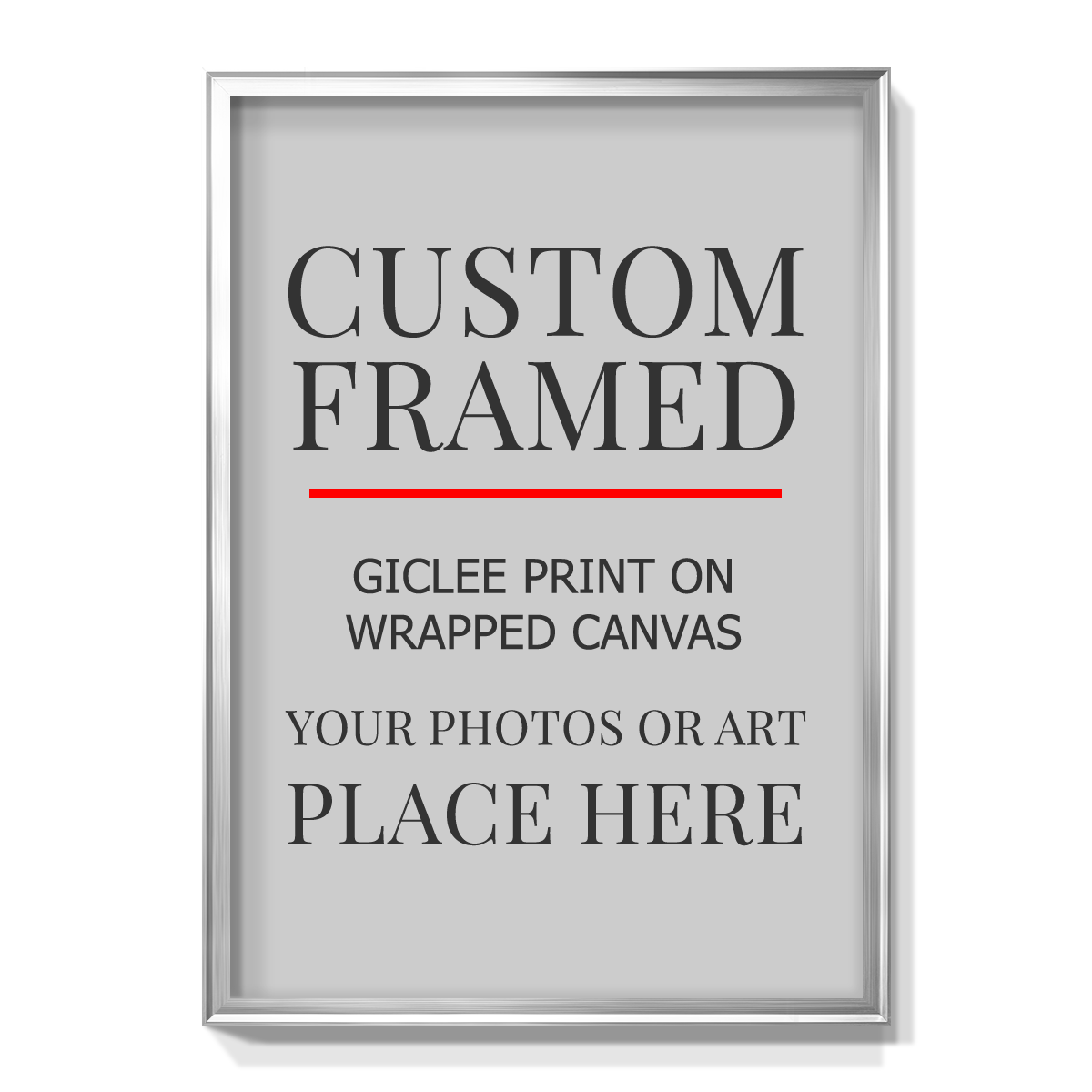 Modern Custom Framed Canvas