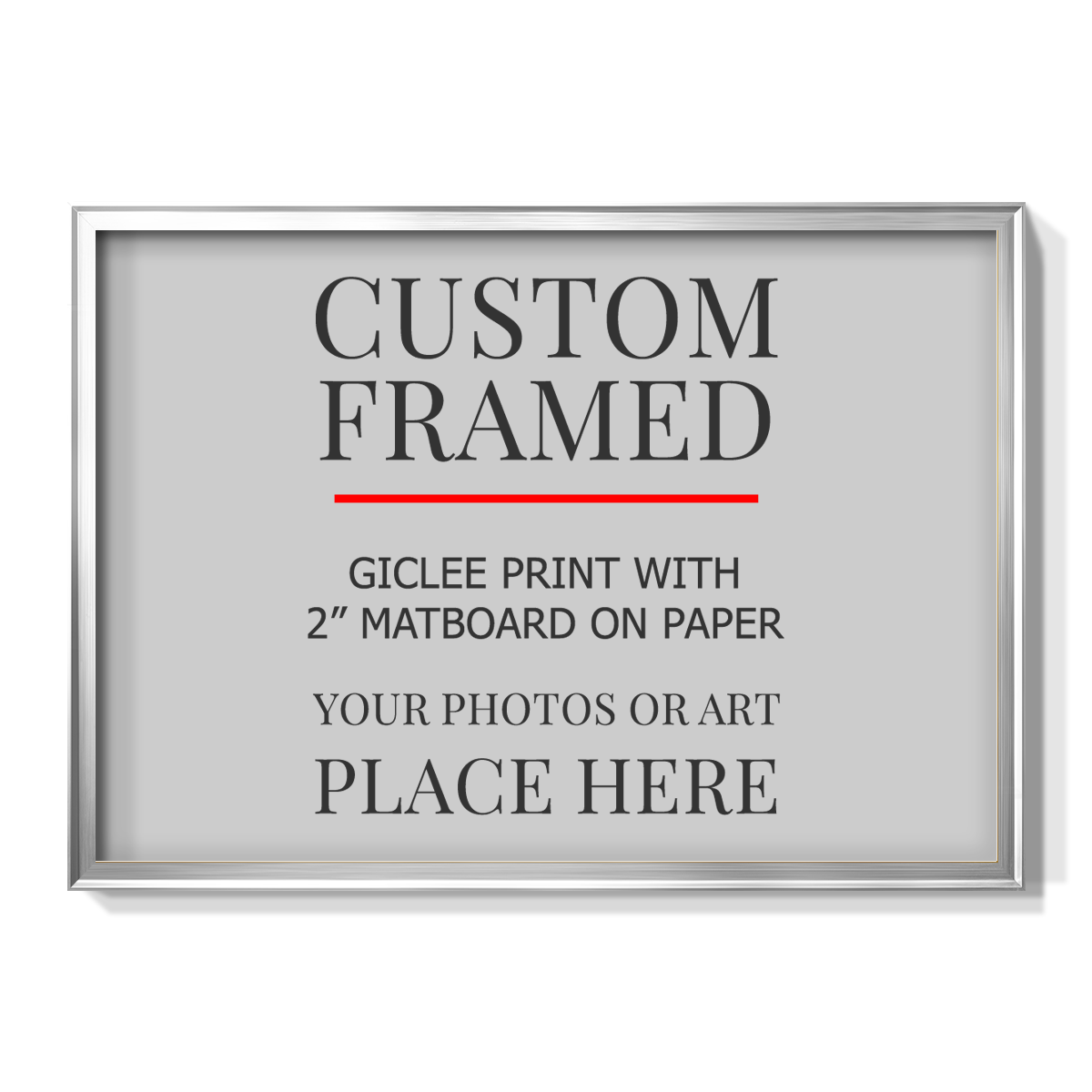 Modern Custom Framed Canvas