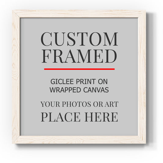 Square Custom Rustic Frames - Gallery Wrapped Canvas or Prints