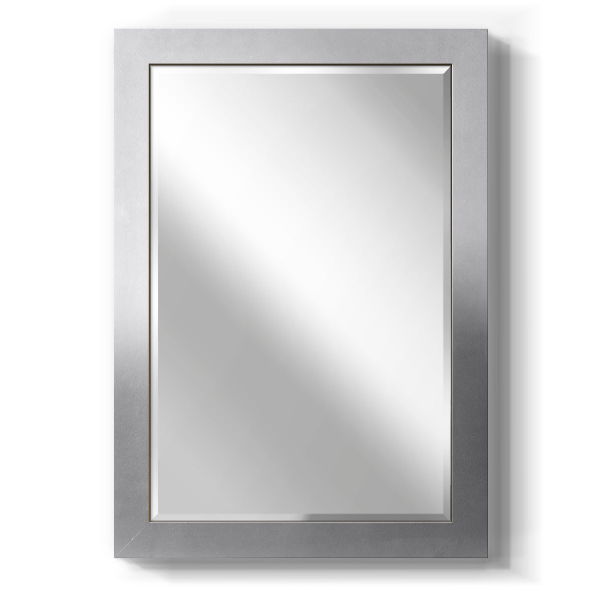 Barnwood Wood Framed with Beveled Edge Mirror