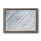 Zen-inspired minimalist abstract frond artwork printed on canvas in an ornate vintage silver frame.